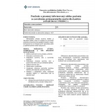 Poučenie a písomný informovaný súhlas pacienta so zavedením permanentného močového katétra, A4